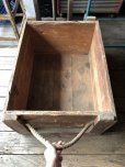 画像11: 20s Antique Wooden Crate with Rope Handles Huge! THE MILLER LOOK CO (R076) 