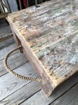 画像22: 20s Antique Wooden Crate with Rope Handles Huge! THE MILLER LOOK CO (R076) 