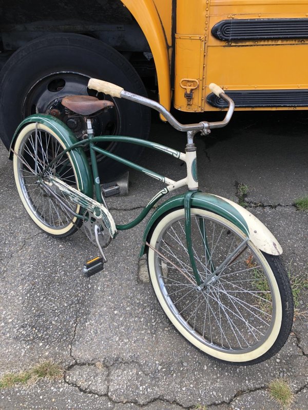 画像1:  【店舗引き取り限定】50s Vintage Schwinn Straight bar Cruiser Bicycle 26” (R077)