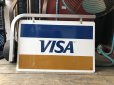 画像11: Vintage VISA Credit Card Store Display Hanging Sign w/Wall Bracket  (R079)