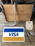 画像7: Vintage VISA Credit Card Store Display Hanging Sign w/Wall Bracket  (R079)