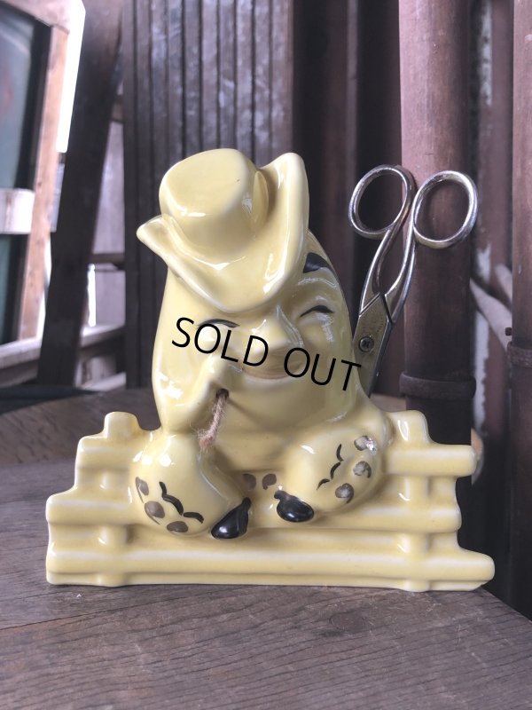 画像1: Vintage Ceramic Cowboy Humpty Dumpty String Holder Horton Ceramics (R080) 