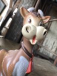 画像2: 70s Vintage Kiddie Products The First Years Red Bell Cow Rubber Squeak Doll (R125)  (2)