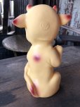 画像5: 60s Vintage Ledraplastic Cow Rubber Squeaky Doll (R126) 