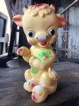 画像2: 60s Vintage Ledraplastic Cow Rubber Squeaky Doll (R126)  (2)