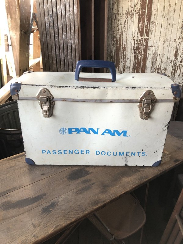 画像1: Vintage PAN AM Airlines Passenger Documents Case Box Rare! Hard to Find (R129) 