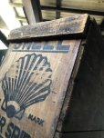 画像16: 20s Vintage Shell Motor Spirit Rising Sun Wooden Box (R136)