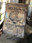 画像12: 20s Vintage Shell Motor Spirit Rising Sun Wooden Box (R136)