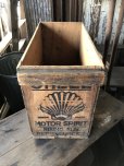 画像18: 20s Vintage Shell Motor Spirit Rising Sun Wooden Box (R136)