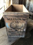 画像5: 20s Vintage Shell Motor Spirit Rising Sun Wooden Box (R136)