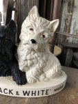 画像11: Black & White Whisky Terrier Dogs Advertising Display Figurine (R137)