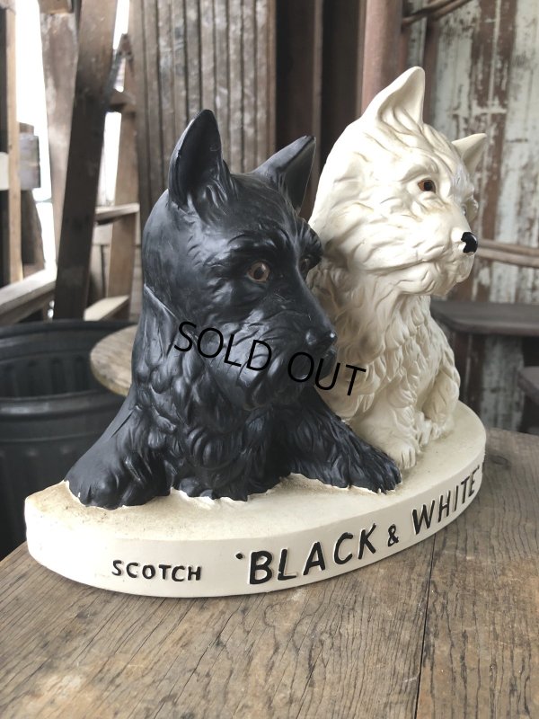 画像2: Black & White Whisky Terrier Dogs Advertising Display Figurine (R137)