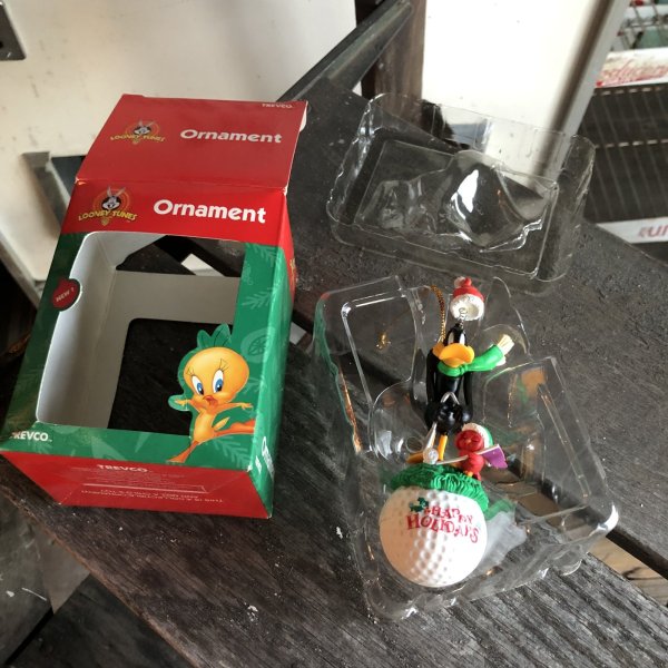 画像1: 90s Vintage WB Daffy Duck Ornament W/BOX (R147)