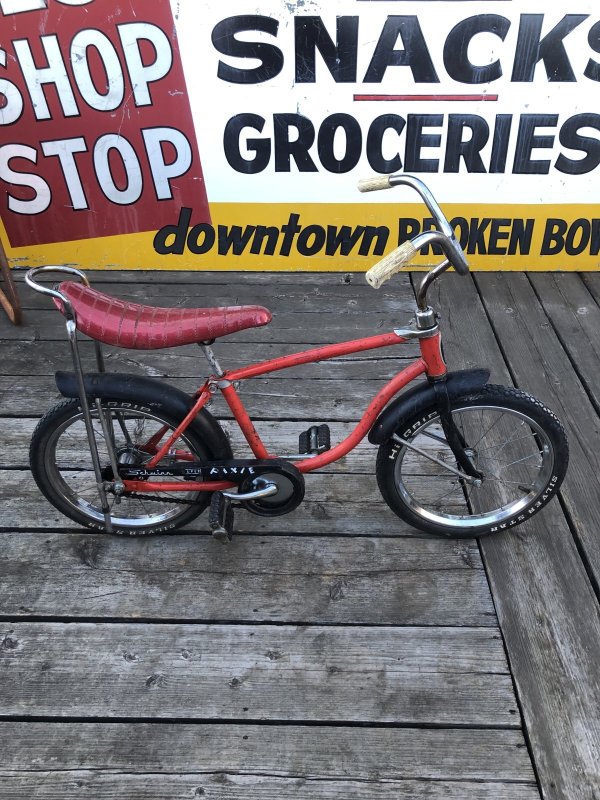 画像1:  【店舗引き取り限定】Vintage Schwinn Stingray Pixie  Kids Boys Bike Black x Red 16" (R165)