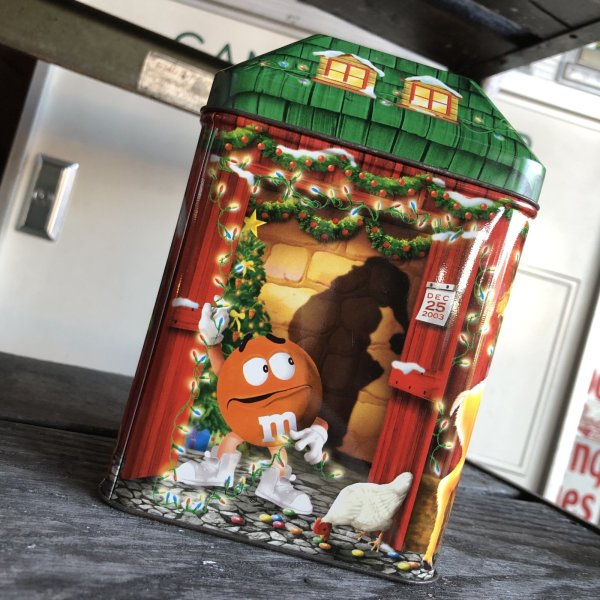 画像2: Vintage M&M's Tin Can Happy Holidays 2003 (R175) 