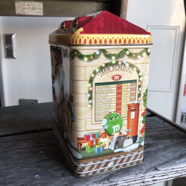 画像2: Vintage M&M's Tin Can Happy Holidays 2001 (R173) 