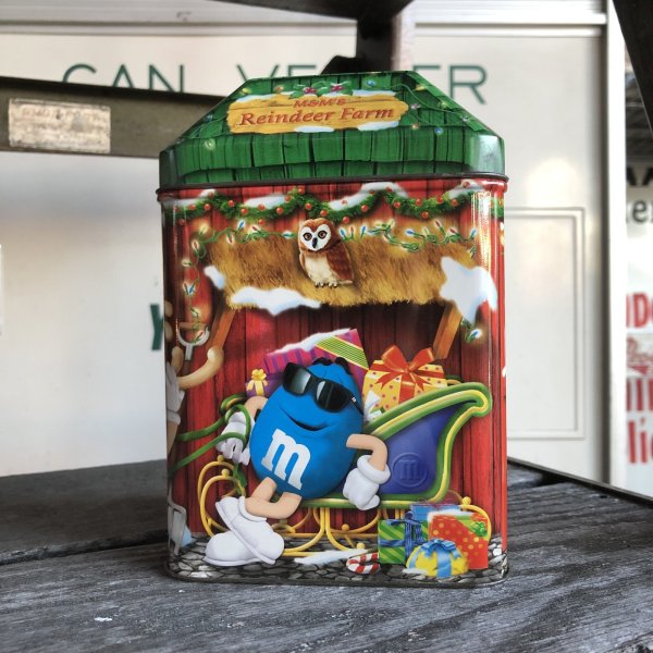 画像1: Vintage M&M's Tin Can Happy Holidays 2003 (R175) 