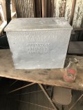 Vintage Galvanized Metal Dairy Milk Box (R185) 