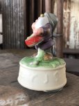 画像3: 80s Vintage Ceramic Figurine Disney Music Box Grumpy (R198)