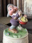 画像8: 80s Vintage Ceramic Figurine Disney Music Box Grumpy (R198)