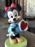 画像7: 70s Vintage Ceramic Figurine Minnie Mouse Heart (R197) 