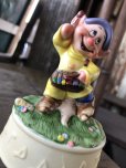 画像7: 80s Vintage Ceramic Figurine Disney Music Box Dopey (R199)