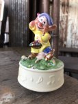 画像9: 80s Vintage Ceramic Figurine Disney Music Box Dopey (R199)