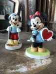 画像8: 70s Vintage Ceramic Figurine Minnie Mouse Heart (R197) 