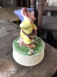 画像5: 80s Vintage Ceramic Figurine Disney Music Box Dopey (R199)