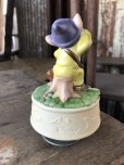 画像4: 80s Vintage Ceramic Figurine Disney Music Box Dopey (R199)