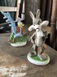 画像3: 70s Vintage Ceramic Figurine Road Runner & Wile E. Coyote SET (R195) 