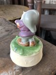 画像4: 80s Vintage Ceramic Figurine Disney Music Box Grumpy (R198)