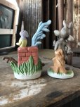 画像7: 70s Vintage Ceramic Figurine Road Runner & Wile E. Coyote SET (R195) 