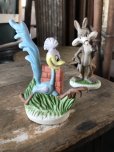 画像2: 70s Vintage Ceramic Figurine Road Runner & Wile E. Coyote SET (R195)  (2)