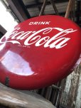 画像3: 50s Original DRINK Coca-Cola Porcelain Enamel Button Sign (R201) 