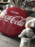 画像13: 50s Original DRINK Coca-Cola Porcelain Enamel Button Sign (R201) 