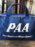 画像15: 50s Vintage PAA Pan American World Airways PAN AM Airline Bag (R205) 