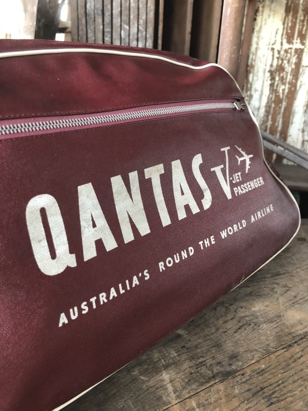 画像2: 60s Vintage Qantas V-Jet Passenger Airline Bag (R206) 