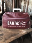 画像1: 60s Vintage Qantas V-Jet Passenger Airline Bag (R206)  (1)