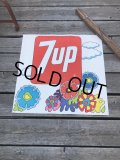 Vintage 7UP x Peter Max Cardboard Store Sign (R208)