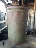 Vintage Industrial Metal Trush Can (R212)