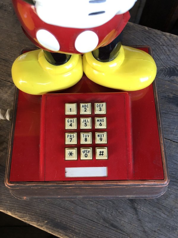 画像2: 70s Vintage Phone Mickey Mouse (R218)