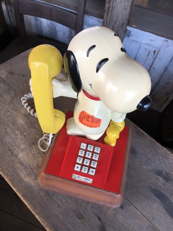 画像2: 70s Vintage Phone Snoopy And Woodstock (C075)