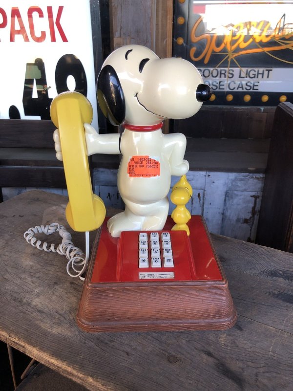 画像1: 70s Vintage Phone Snoopy And Woodstock (C075)