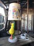 画像2: 70s Vintage Sesame Street Big Bird Kids Room Nursery Lamp (R224) (2)