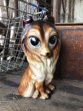 60s GIG Vintage Big Eye Dog Ceramic Statue (R225)