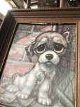 画像4: 60s GIG Vintage Big Eye Pity Puppy Art (R228)