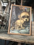 画像1: 60s GIG Vintage Big Eye Pity Puppy Art (R230) (1)