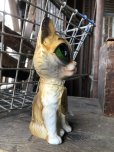 画像4: 60s GIG Vintage Big Eye Kitty Cat Ceramic Statue (R226)