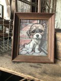 60s GIG Vintage Big Eye Pity Puppy Art (R228)